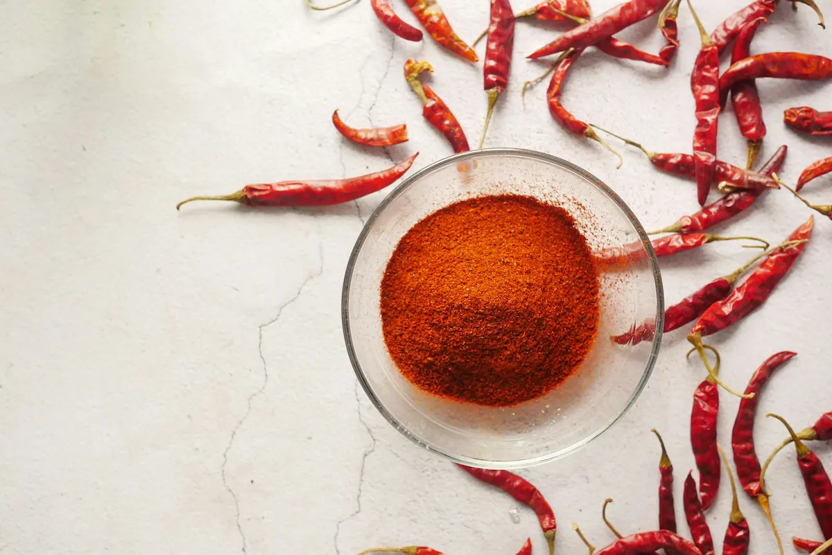 Red chilli powder in 1, 2 and 5 kg packets
